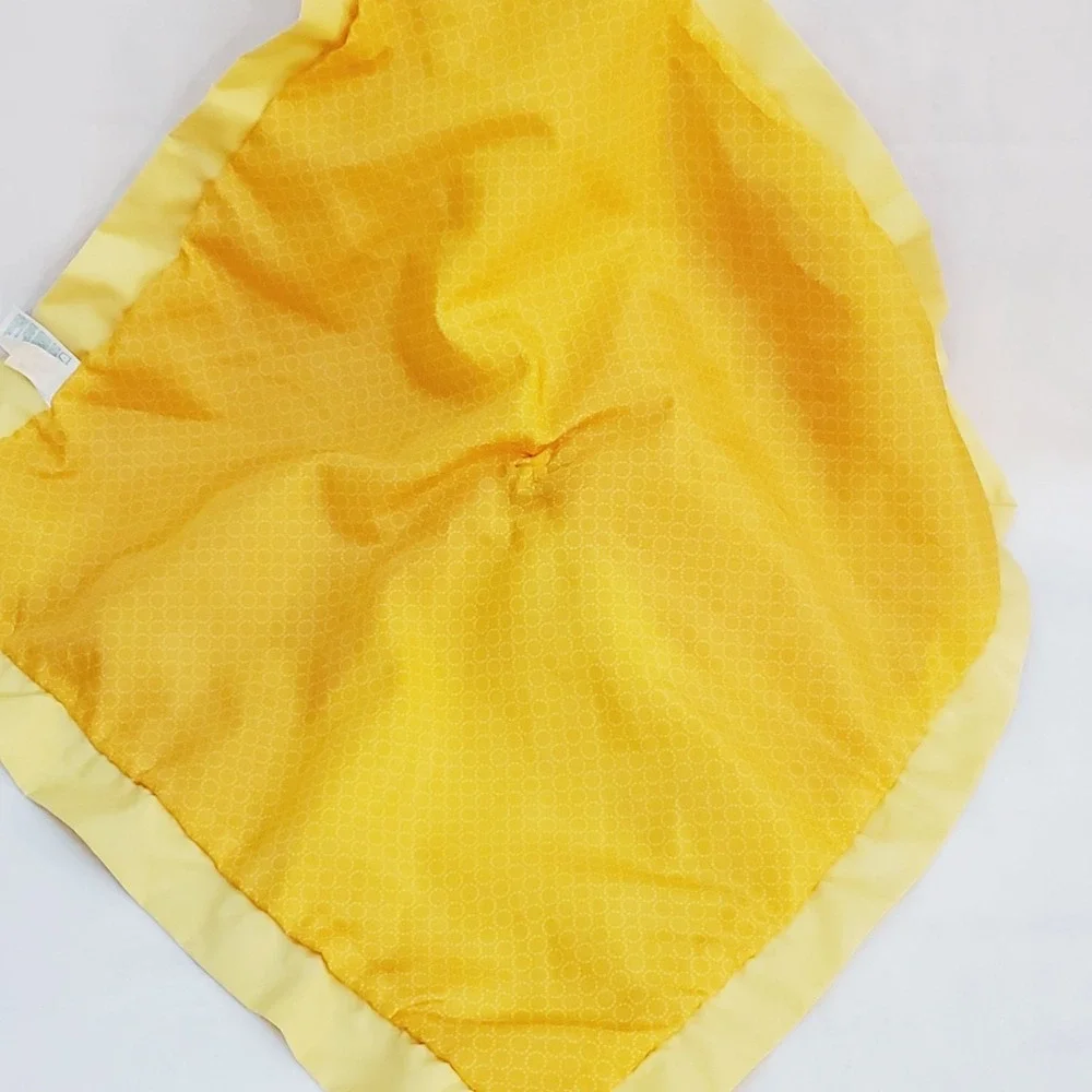 Disney Baby Mickey Mouse Lovey Red Yellow Trim Crinkle Ears Security Blanket 14